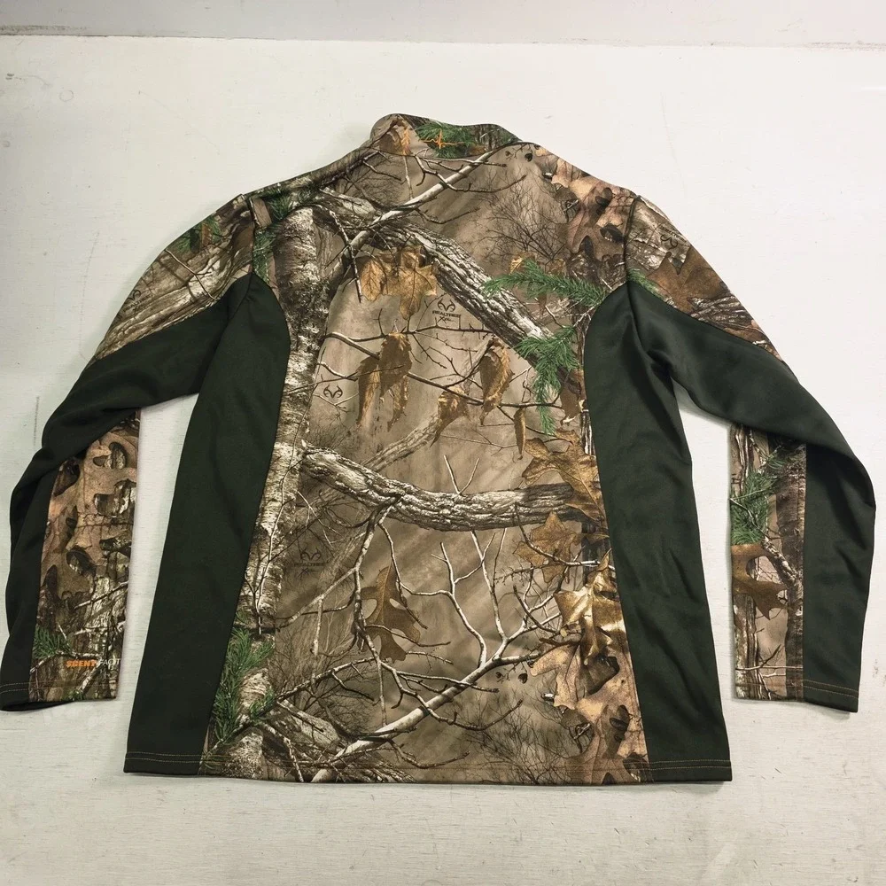 Habit Techshell Lite Scent Fleece Lined Pullover‎ Men's Sz L Realtree Xtra Camo